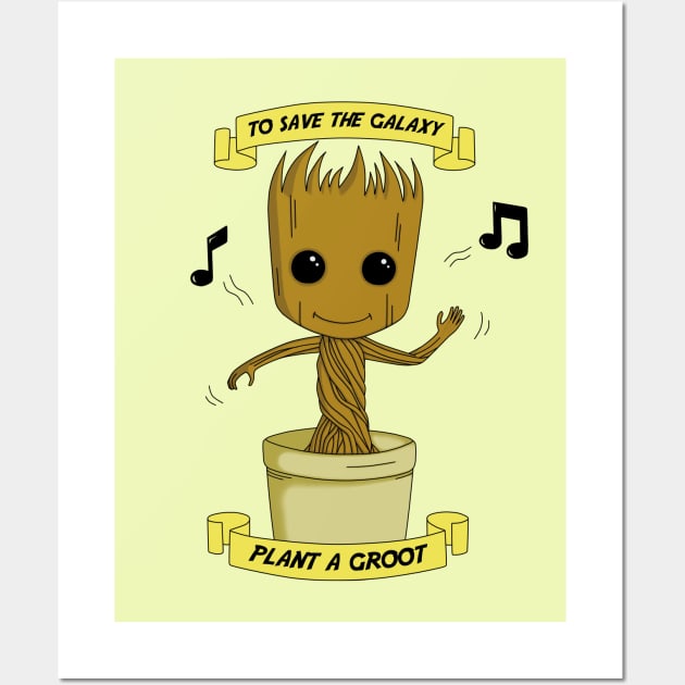 Plant a Groot Wall Art by Valem97